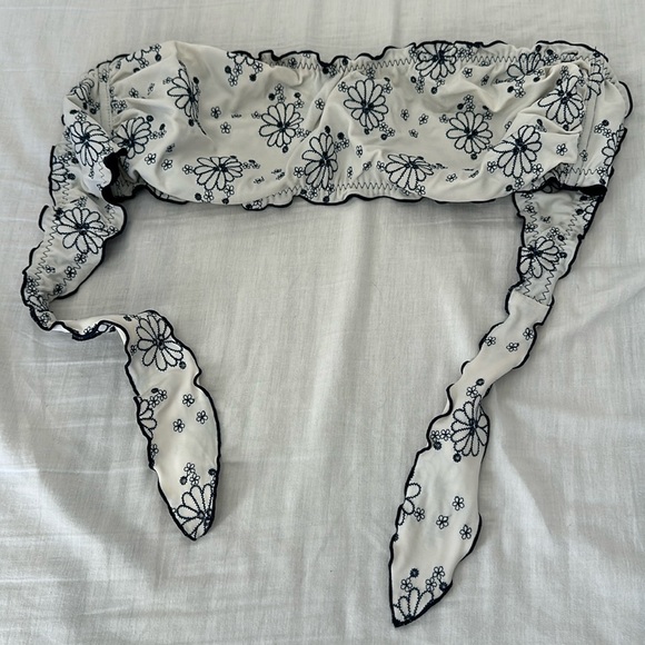 Strapless Embroidered Bikini Top - Picture 1 of 4